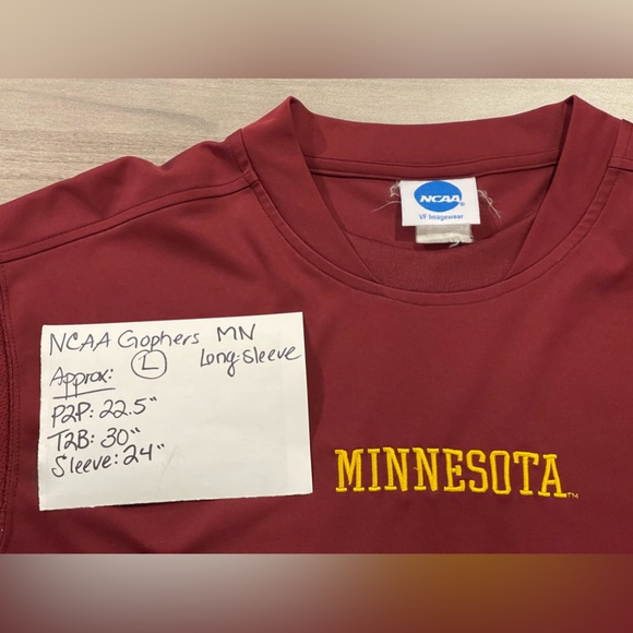 Vintage - NCAA Minnesota U of M Gophers Long-Sleeve - Size Large - Picture 2 of 13